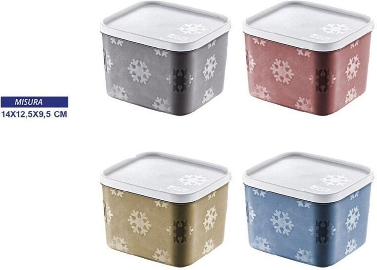 Trade Shop - 1250 ml bunter luftdichter Lebensmittelbehälter, Gefrierfach, Kühlschrank, Behälter 754330 -