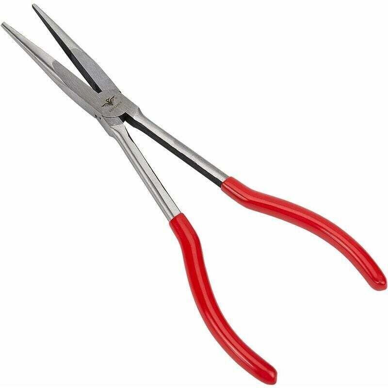 11-Zoll-Spitzzange – Zange mit großer Reichweite und gezahnten Backen für die Herstellung von handwerklichem Schmuck