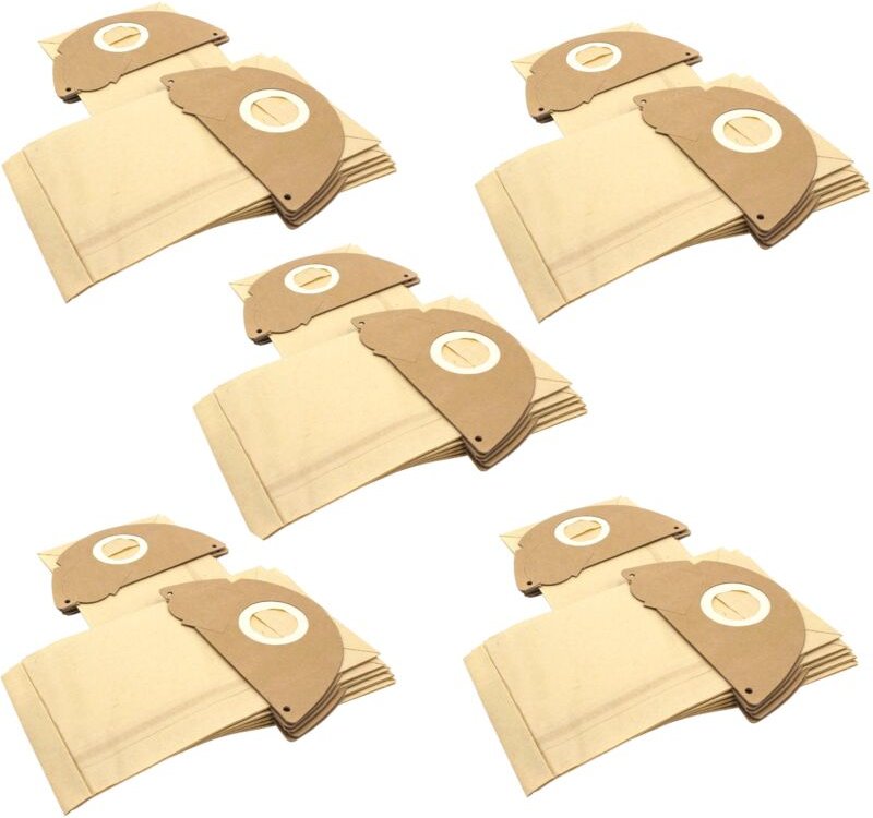 Thumbnail - vhbw 50x Staubsaugerbeutel Ersatz für Kärcher 6.904-164, 6.904-167 für Staubsauger - Papier, braun