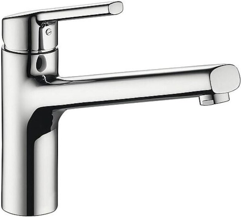 Spültischmischer KWC Luna E für Unterfenster-Montage, Ausladung 225 mm, verchromt - 10.441.043.000FL