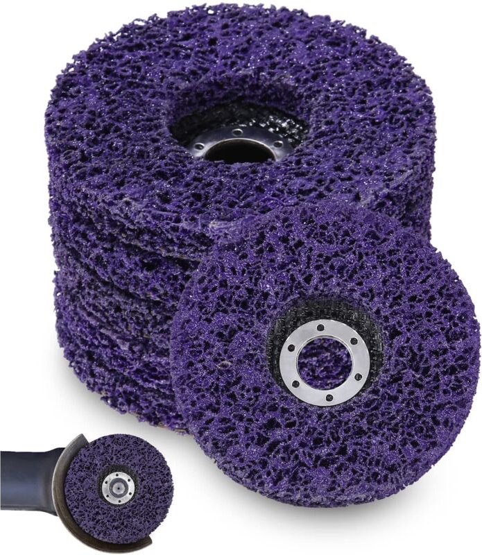 5 Stück Schruppscheiben 125 x 22 mm Schleifscheibe für Winkelschleifer Schleif-Reinigungsscheibe CSD Grobreinigungsschei...