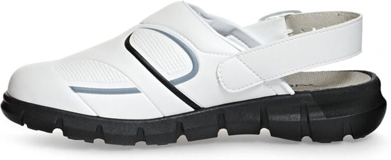 Abeba (7335) Clog Berufsschuhe Dynamic OB weiß/schwarz 43