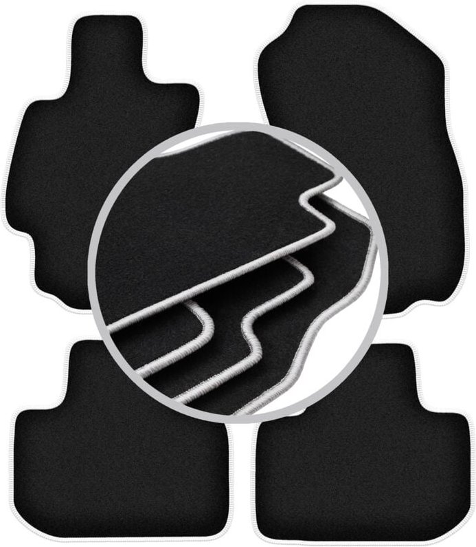 CARLUX-SILVER Autofußmatten für: Subaru Outback Limousine, Kombi (2009-)