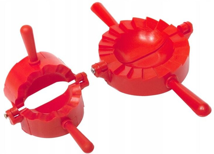 Thumbnail - KADAX Teigtaschenformer, Rote/Grüne Form für Teigtaschen und Ravioli, Pierogi-Maker, Knödel Ausstech