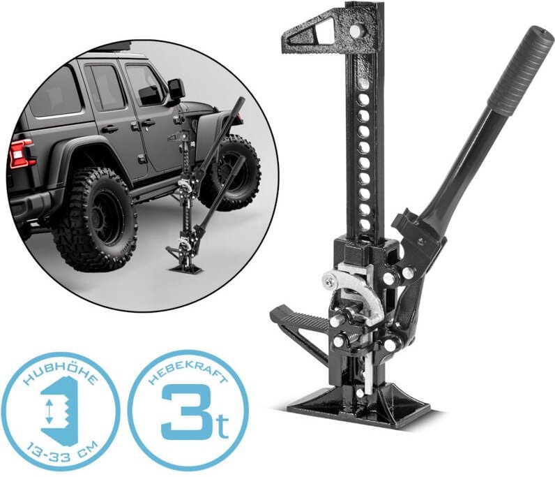 Zahnstangenheber 20' 3t 33cm Farm Jack Stockwinde Offroad Wagenheber - Stahlwerk