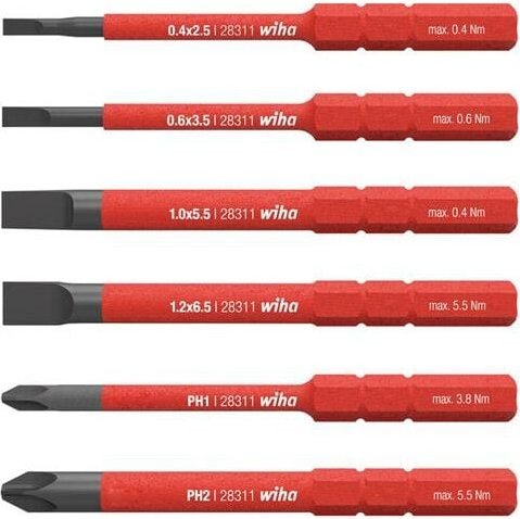 Thumbnail - Wiha Bit Set slimBit electric sl, sl/ph, 6-teilig