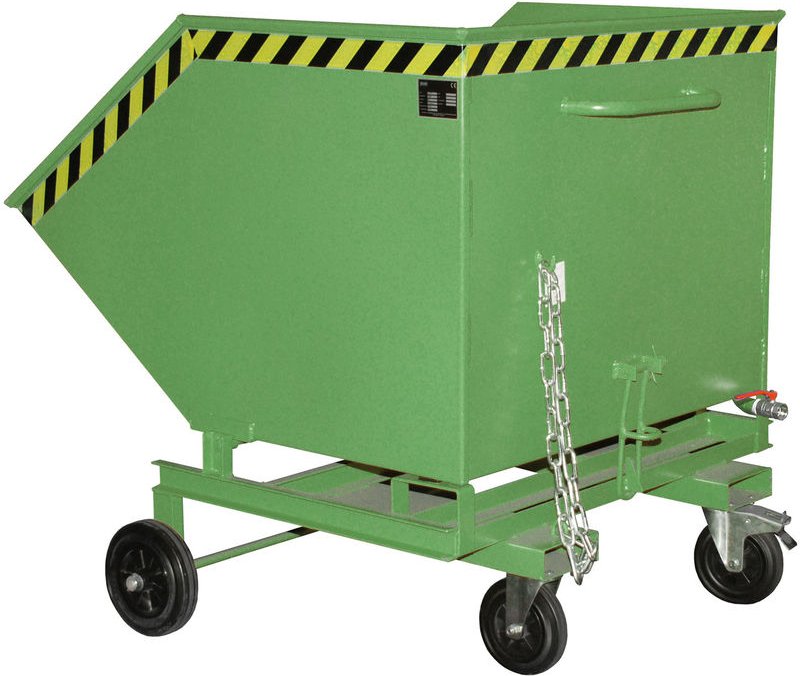 Bauer Späne-Kastenwagen SKW-ET 1000, lackiert, Resedagrün