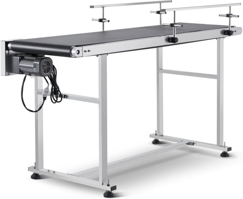 Vevor Bandförderer, 1498,6 x 398,8 mm Fördertisch, Motorbandförderer für Tintenstrahl-Codierungsanwendungen, angetrieben...