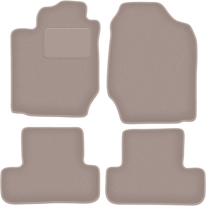 Beige Veloursmatten für: Toyota Corolla Verso I Minivan (2001-2004)