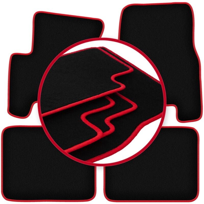 CARLUX-RED Automatten für: SsangYong Korando II (KJ) SUV (1998-2006)