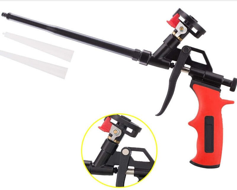 Schaumpistole, Professionelle Sprühschaumpistole mit ergonomischem Kunststoffgriff,