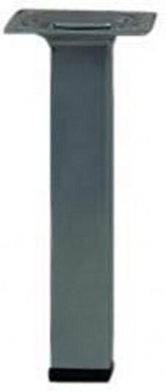 Hettich - Tischbein 2,5 x 15 cm Stahl Aluminium-Optik - 1 Stück Tischbeine