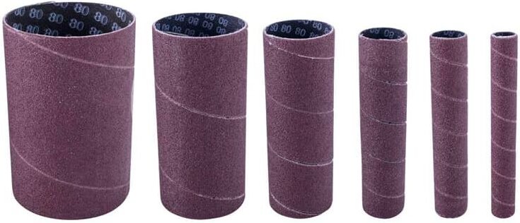 Thumbnail - Scheppach - Schleifhülsen Set K240 ø 13/19/26/38/51/76 mm Spindelschleifer