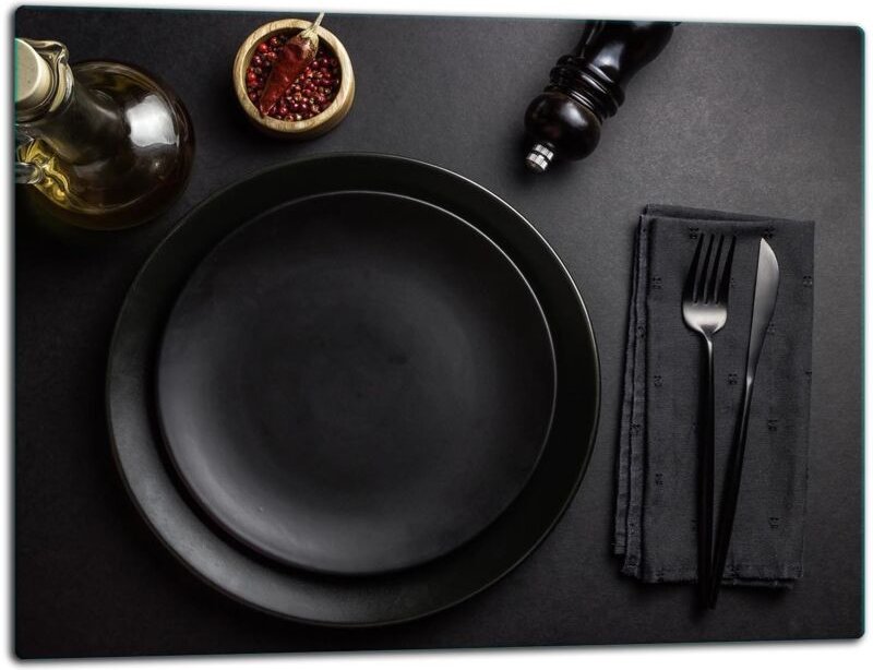 Glasschild Schneidebrett 52x40 Lautsprecher