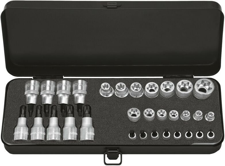 Steckschlüssel-Satz, torx®, 31-tlg., 12,5 mm (1/2'): tx 8-6