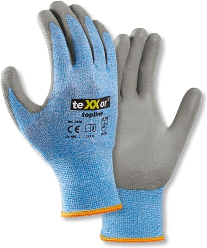 TeXXor 241910 Gr.10 Schnittschutz-Strickhandschuhe pu-beschichtg.