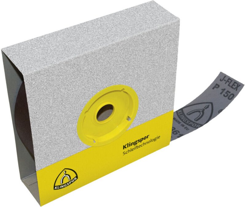 KLINGSPOR Schleifgeweberolle KL 361 JF 50 m x 50 mm Körnung 320 - 3860