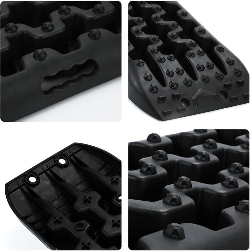 Swanew - 2x Sandbleche Traktionsmatte Anfahrhilfe mit Aufbewahrungstasche Traktionsband