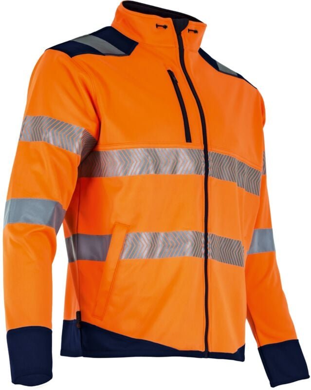 Arbeitsweste AUTHENTIC HV LED - MARINE/NEONORANGE S - 2