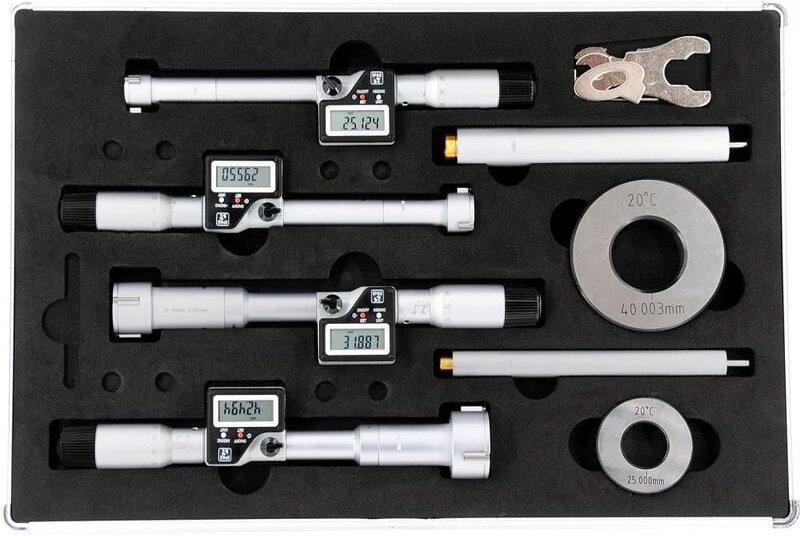 FORMAT 3-Punkt-Innenmessschraube digital Set 6-12mm