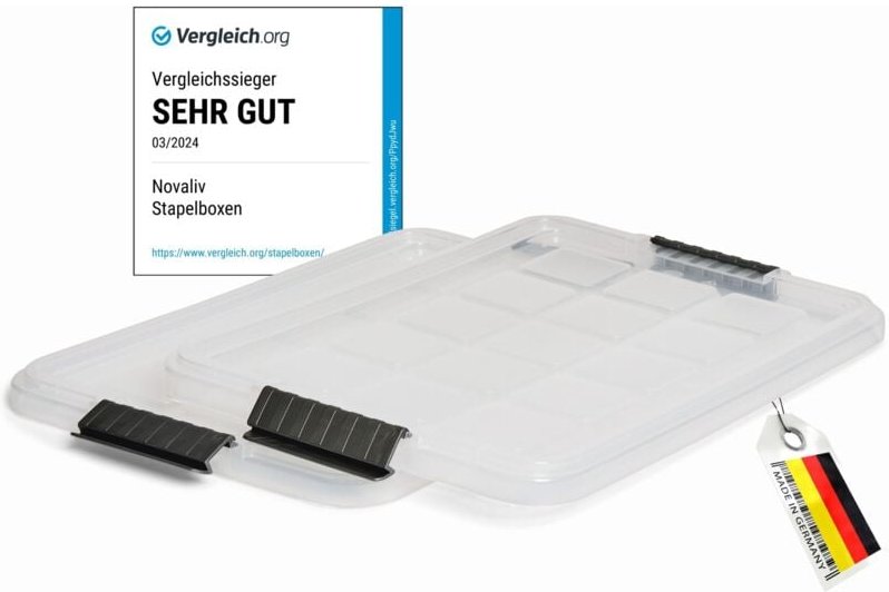 Novaliv - 2x Frischhaltedosen Deckel