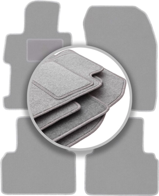 Graue Fußmatten für: Honda Civic VIII 4D Limousine (2006-2011)