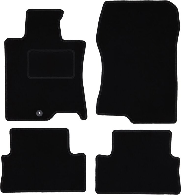 Schwarze Veloursmatten für: Honda Accord VIII Limousine, Kombi, Tourer (2008-2015)