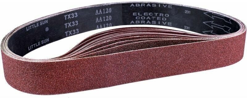 Bande abrasive de ponceuse Bande Abrasive, 50 x 686 mm, Bandes Abrasives Mixte (3x Körnung 80/120/150/240/400) für Ponce...