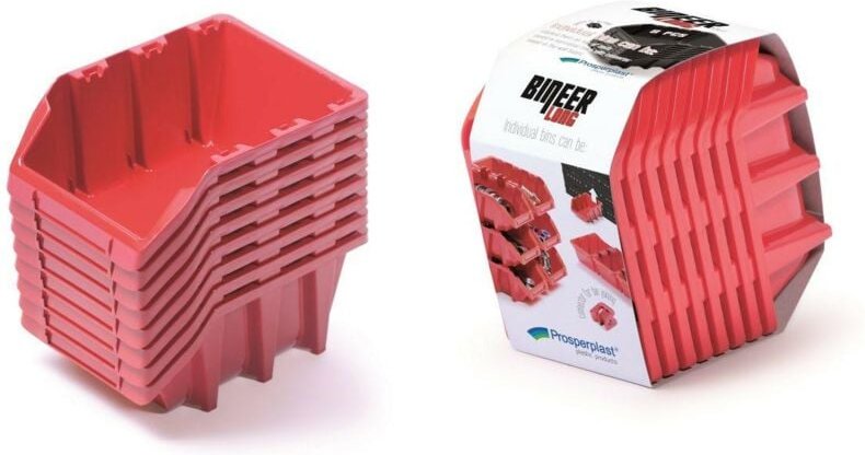 Kistenberg kuwety 12 bineer short 10szt. czarne 118x98x70mm