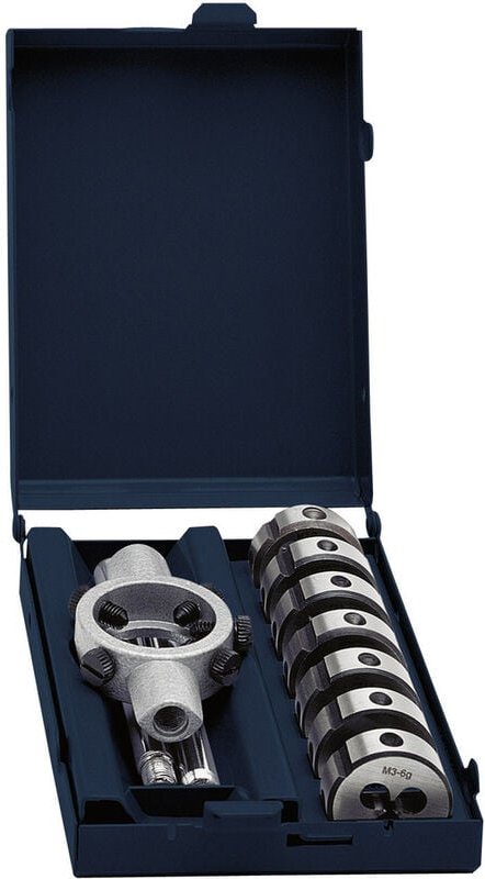 Exact - 70418 Schneideisensatz 8teilig hss metrisch M3, M4, M5, M6, M8, M10, M12