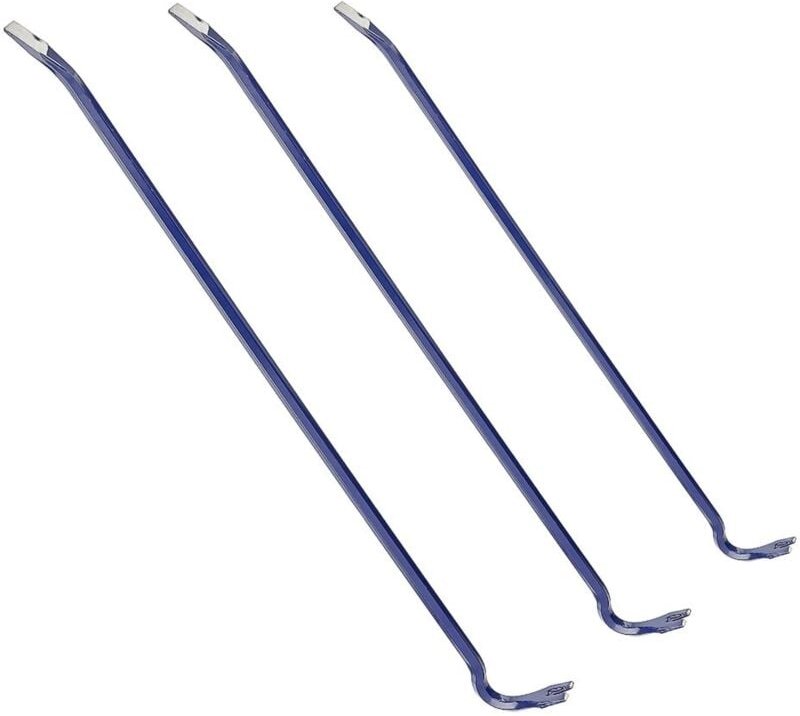 Tooltraders - 3 Stück Brechstange Hebeleisen Brecheisen Kuhfuß Nageleisen Stemmeisen Nagelzieher 600 750 900 mm