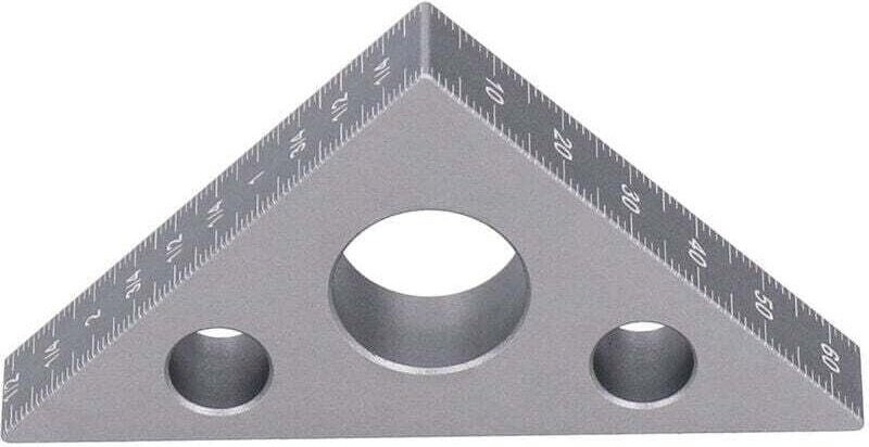 UlisemDreieckiges Lineal, silberfarben, verdickte Aluminiumlegierung, hohe Härte, verdicktes Höhenlineal aus Aluminiumle...