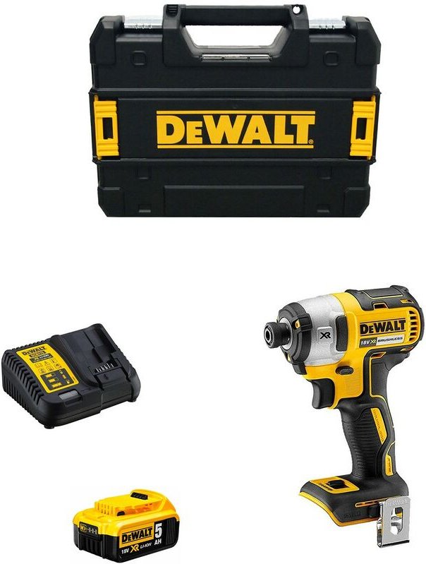 Schlagschrauber Dewalt DCF887P1 (1 x 5,0 Ah + DCB115 + tstak ii)