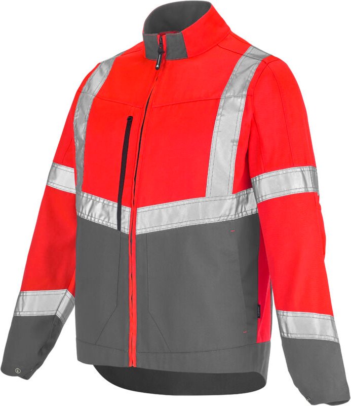 LUTEA PI ROUGE FLUO / MINERALGRAU XL Jacke
