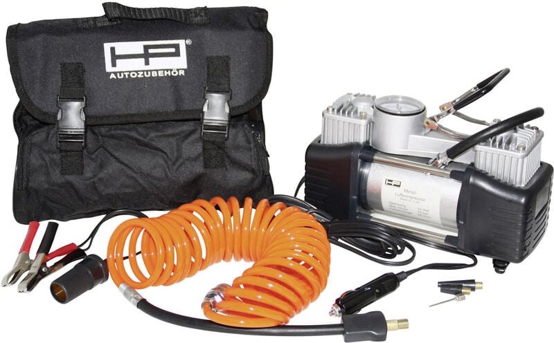 21262 Kompressor 7 bar 2 Zylinder, Analoges Manometer, Aufbewahrungs-Box/-Tasche - Hp Autozubehör