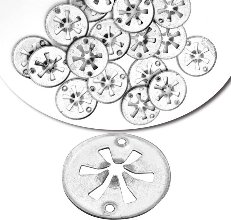 50 Stück Klemmscheiben Hitzeschild, 30 mm Unterlegscheiben Hitzeschild Federscheiben zur Befestigung des Hitzeschilds un...