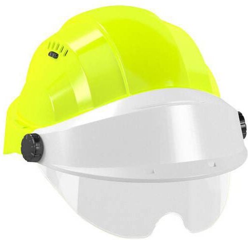 Helm 'orizon' fluo gelb weisses visier mit brille Taliaplast 563771