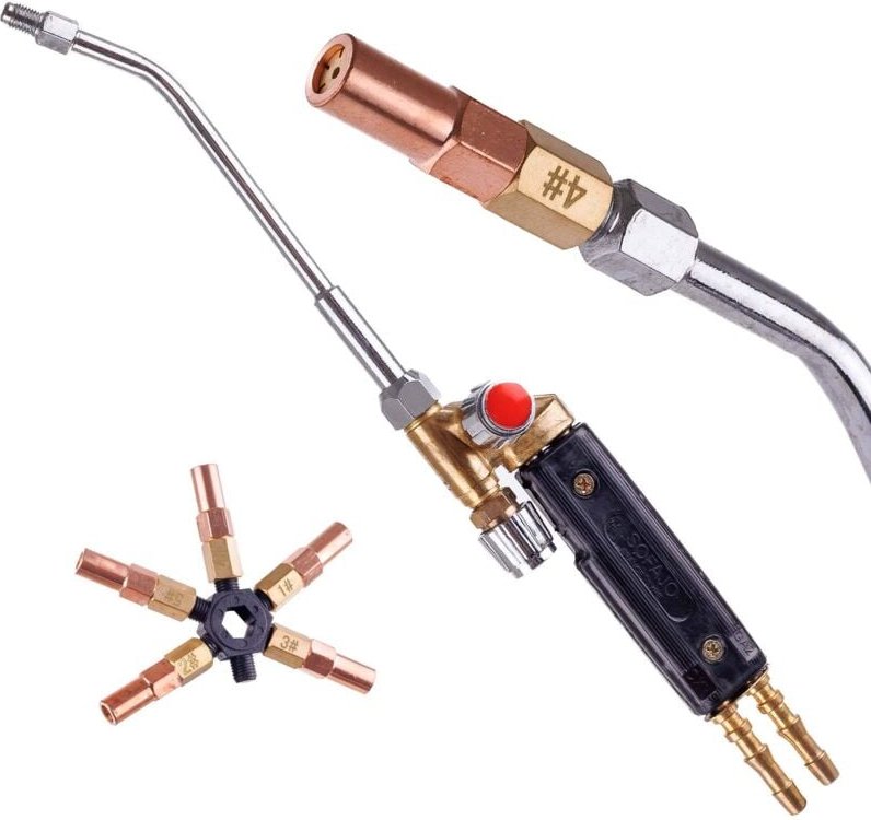 Propan Sauerstoff Hartlötbrenner Austauschbare Düsen Metall Gas