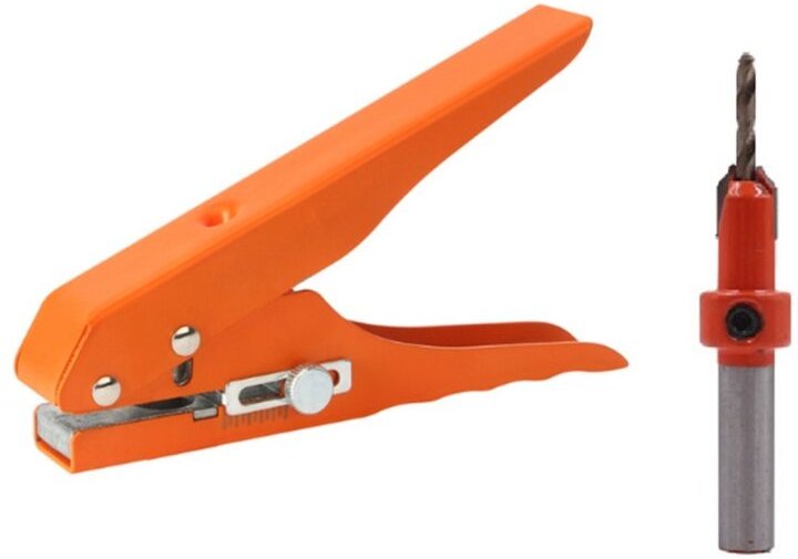 Punch Zange Rand Banding Masking Werkzeug 3X8MM Bohrer Senker Schraube Loch Holzbearbeitung