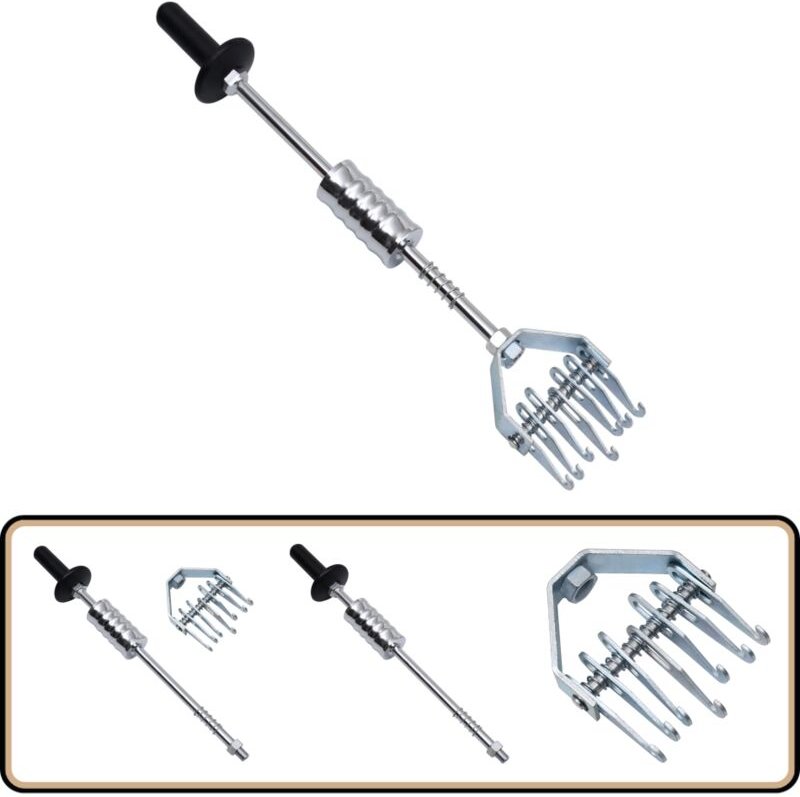 Vidaxl - Gleithammer mit Haken 65 cm Kohlenstoffstahl - Dellenentferner - Autolackierer Werkzeug - Karosseriewerkzeug - ...