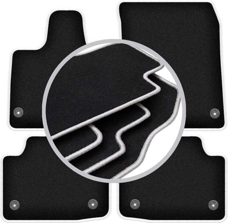 CARLUX-SILVER Autofußmatten für: Jaguar I-Peace SUV (2019-)