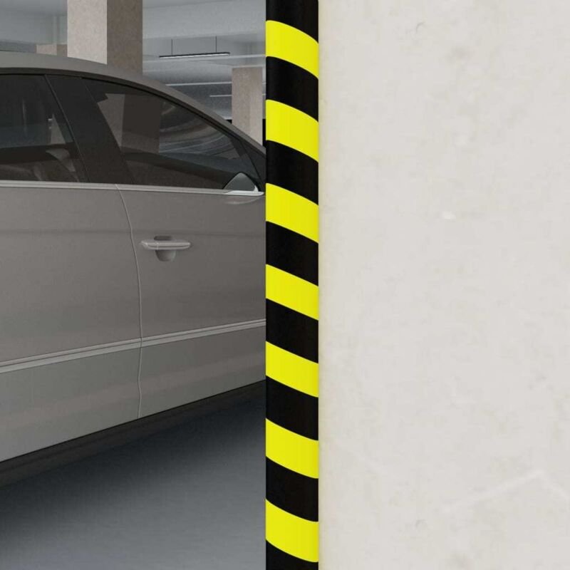 Kantenschoner Gelb & Schwarz 4x3x100 cm pu Vidaxl