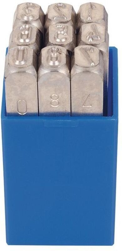 Kukko - Schlagzahlensatz 330 9-teilig Zahlen 0 - 9 Schrifthöhe 1,5 mm in Kunststoffbox