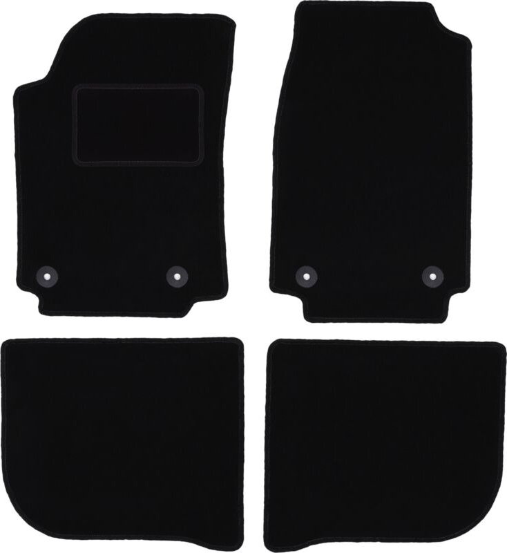 Schwarze Veloursmatten für: Audi 100 C4 Avant, Kombi, Limousine (1991-1994)