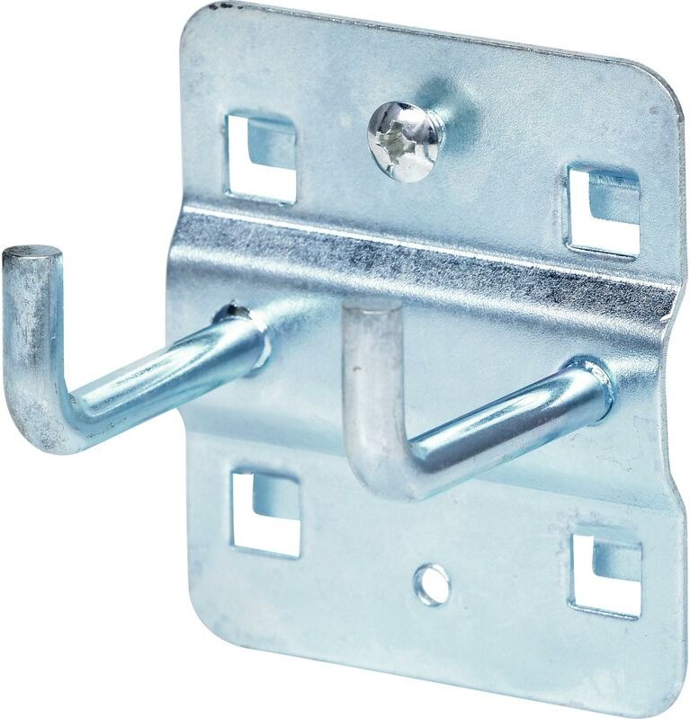 Doppelter Werkzeughalter mit senkrechtem Hakenende, Ø 6 mm, 35mm