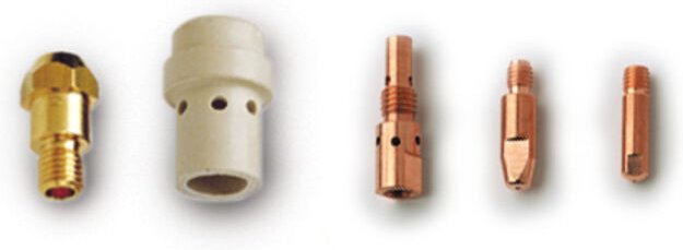 Thumbnail - Stromdüse M6 e-cu 20x8 1,2 mm ml 2500 2400 5 Stk - Lorch