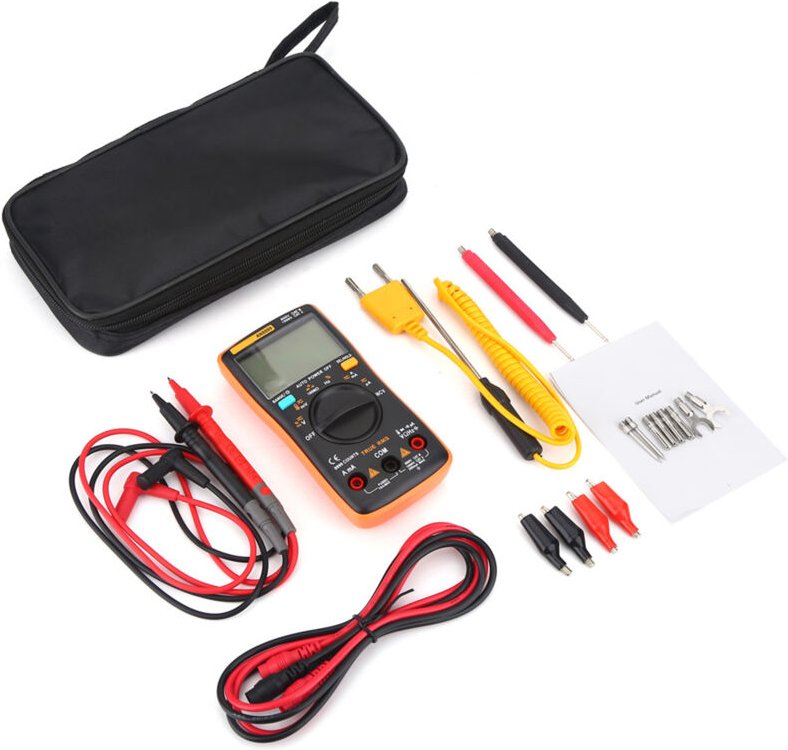 Zoternen - True rms Multimeter ac dc Hochpräzises Spannungsmultimeter mit stabiler Leistung, handgehalten für Durchgangs...