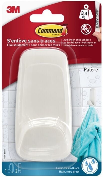 COMMAND Kleiderhaken, Größe L, Kunststoff COMMAND