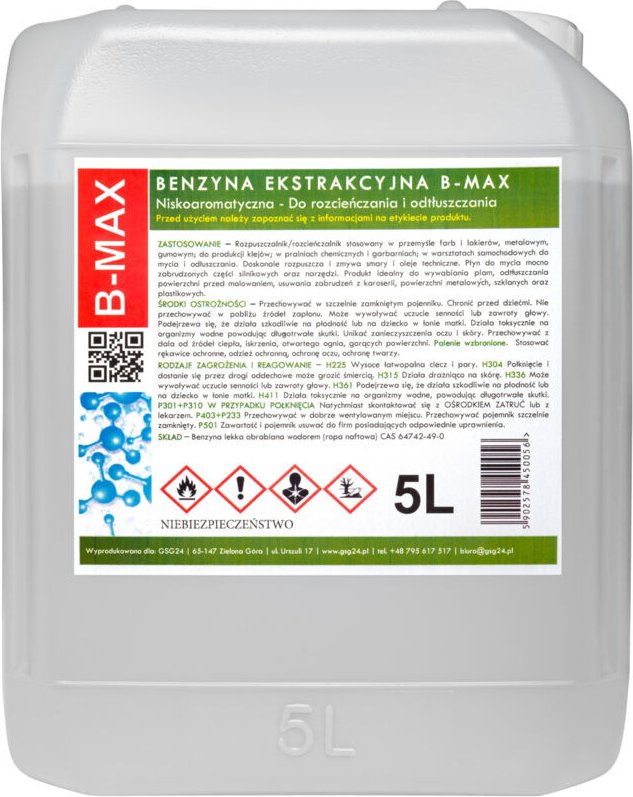 Geruchloser Waschbenzin B-MAX 5L