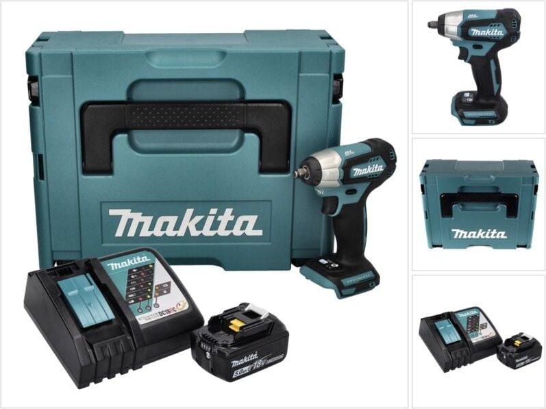 Dtw 180 RT1J Akku Schlagschrauber 18 v 180 Nm 3/8' Brushless + 1x Akku 5,0 Ah + Ladegerät + Makpac - Makita